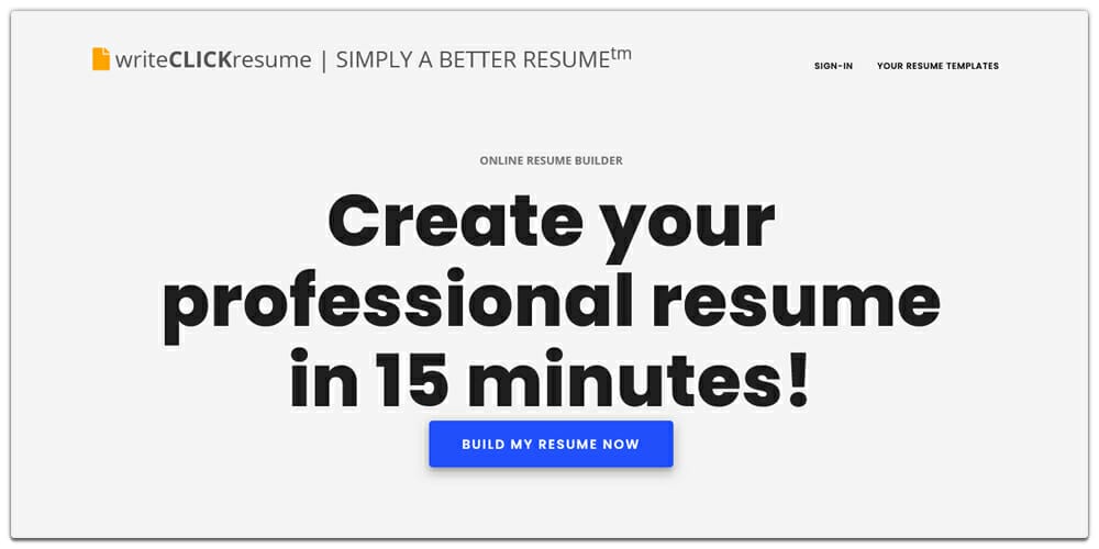 Write Click Resume