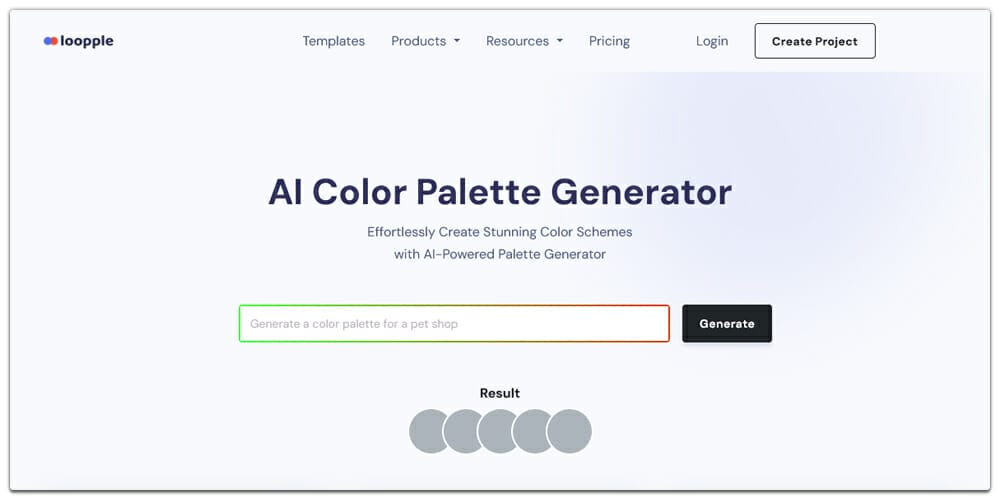 AI Color Palette Generator