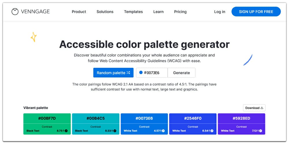 Accessible Color Palette Generator