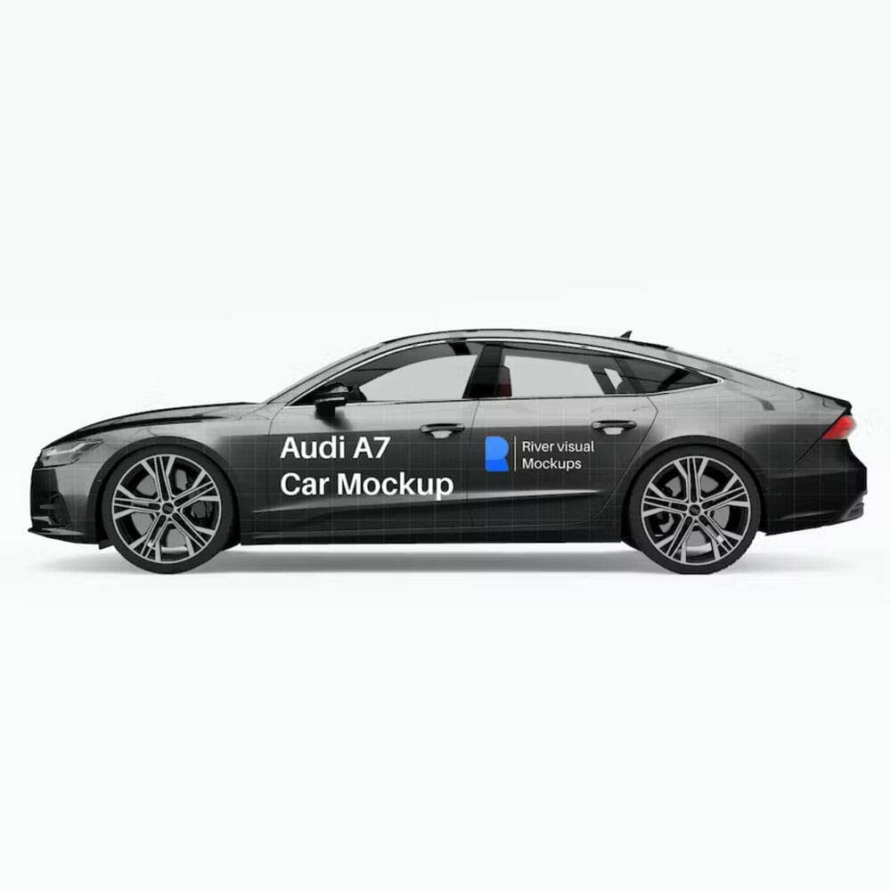 Audi A7 Car Free Mockup