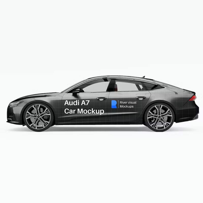Audi A7 Car Free Mockup