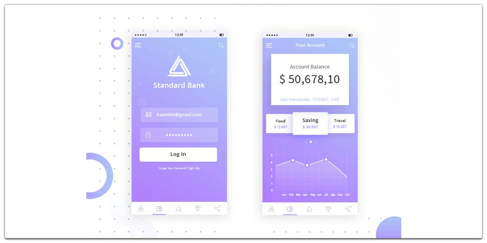 Banking Mobile App UI PSD