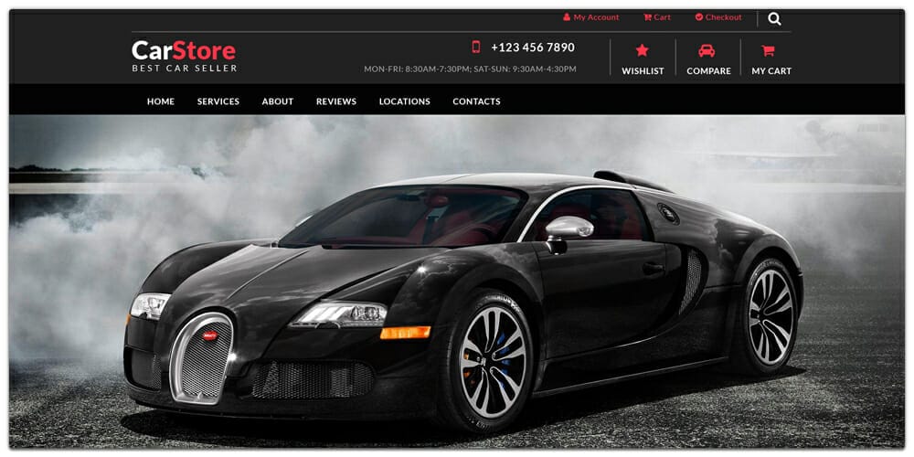 Car Accessories Ecommerce Web Template PSD
