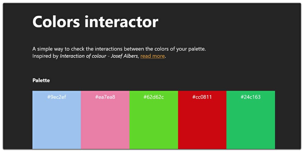 Colors Interactor