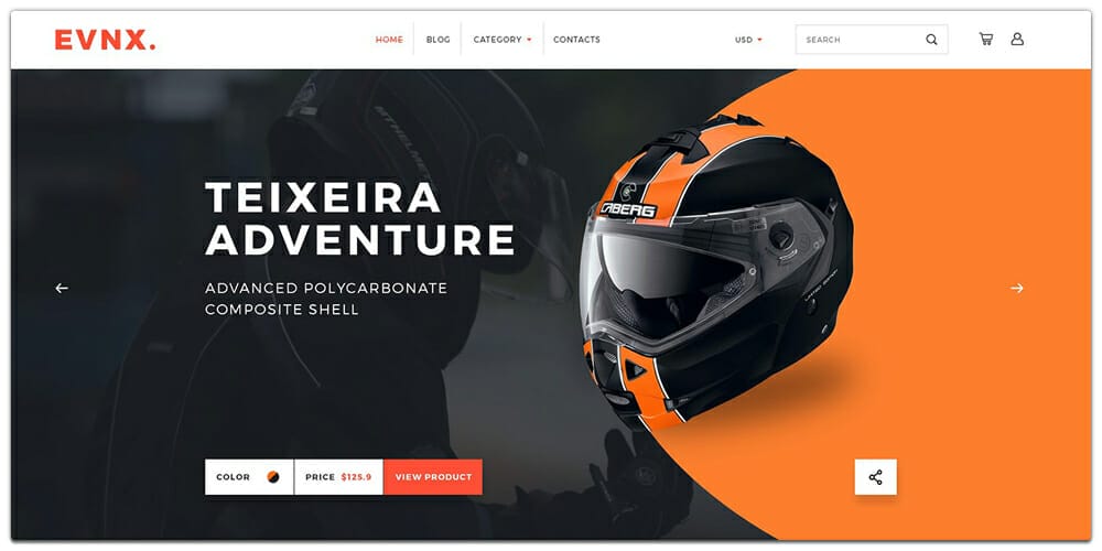 EVNX Ecommerce Template PSD