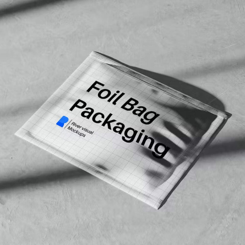 Foil Bag Packaging Free Mockup PSD