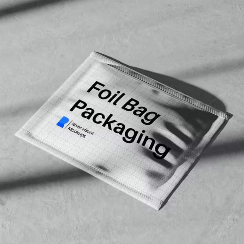 Foil Bag Packaging Free Mockup PSD