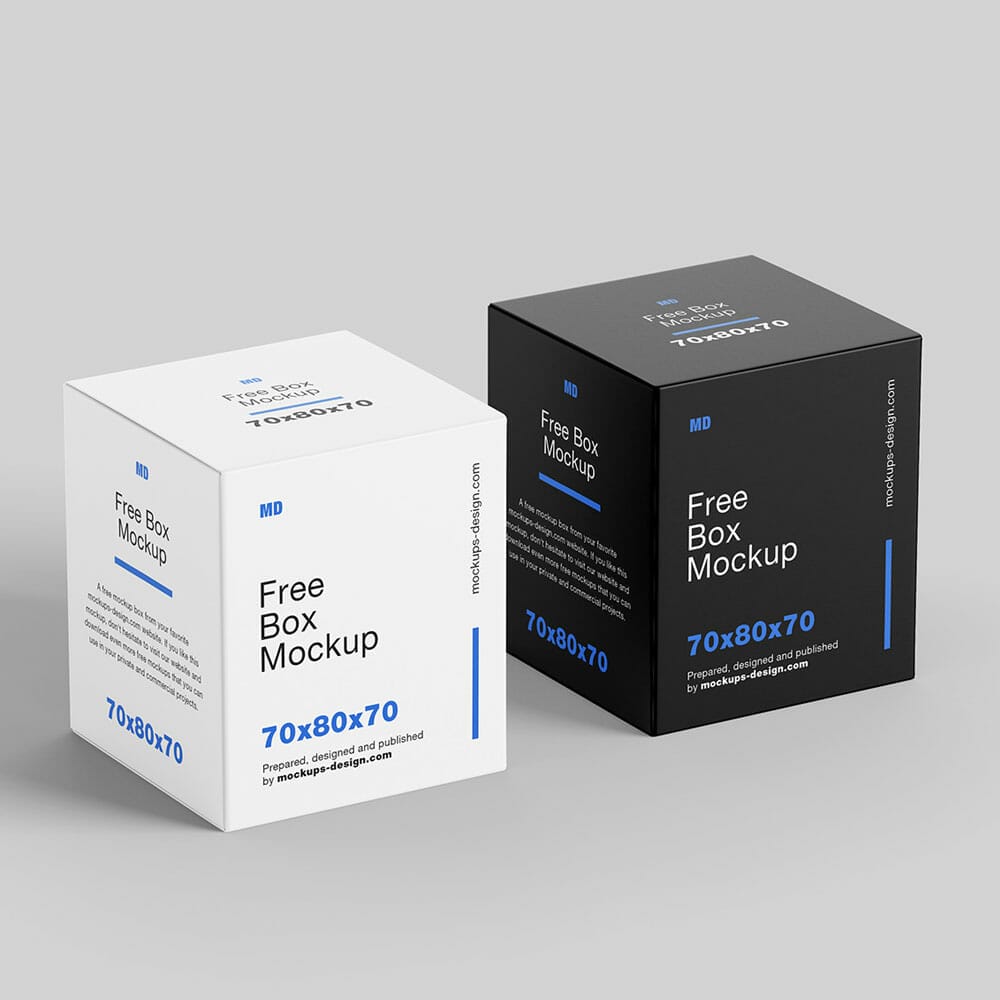 Free Box Mockup PSD