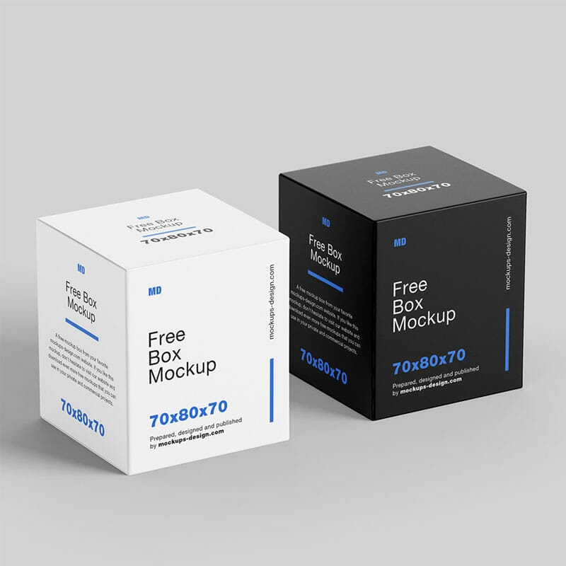 Free Box Mockup PSD