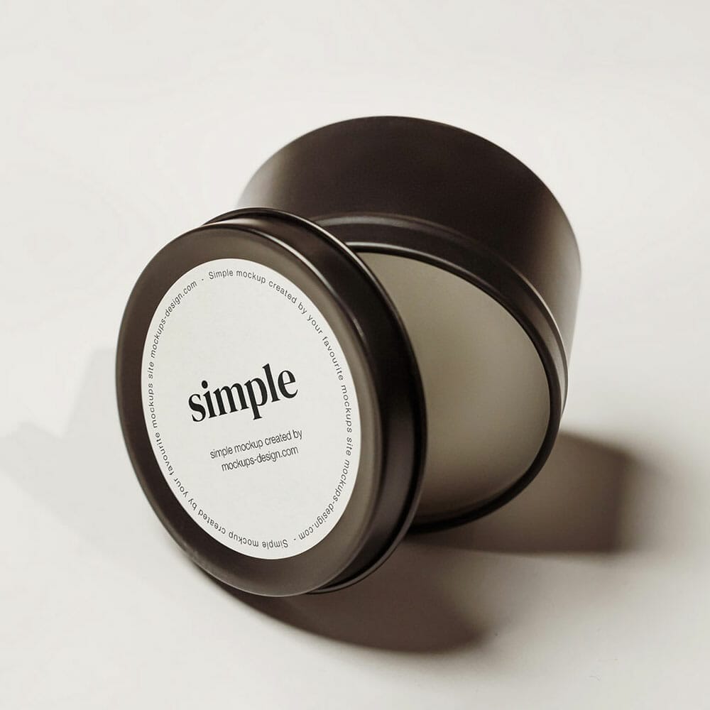 Free Candle On White Background Mockup PSD