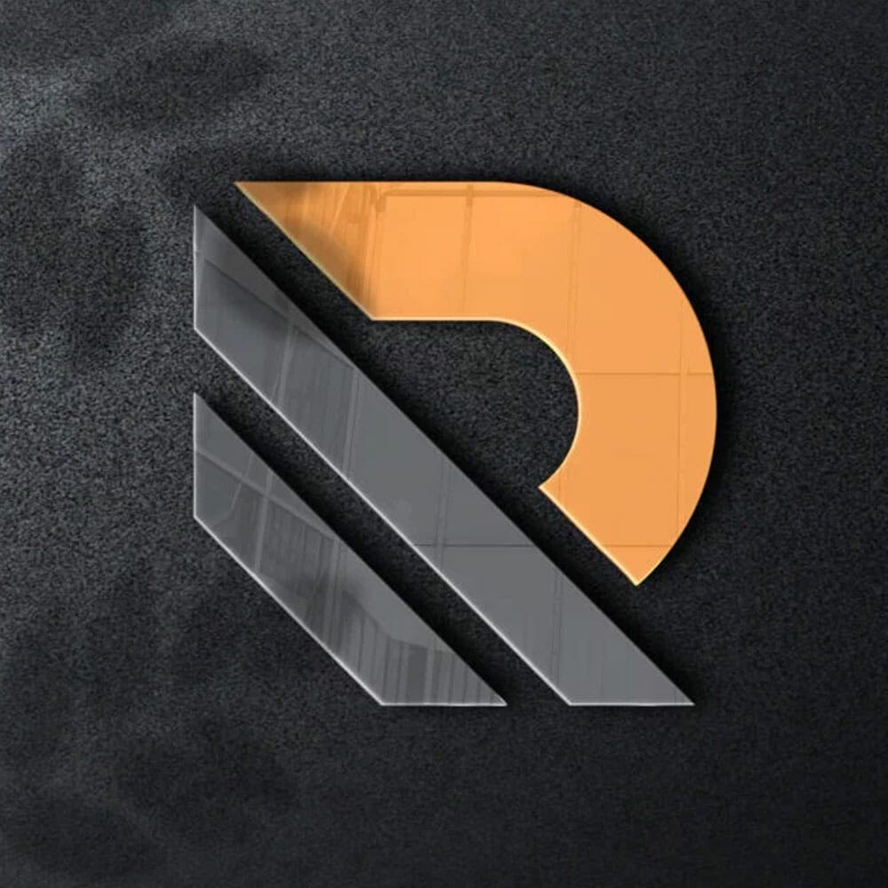 Free Close Up Logo Mockup PSD Design