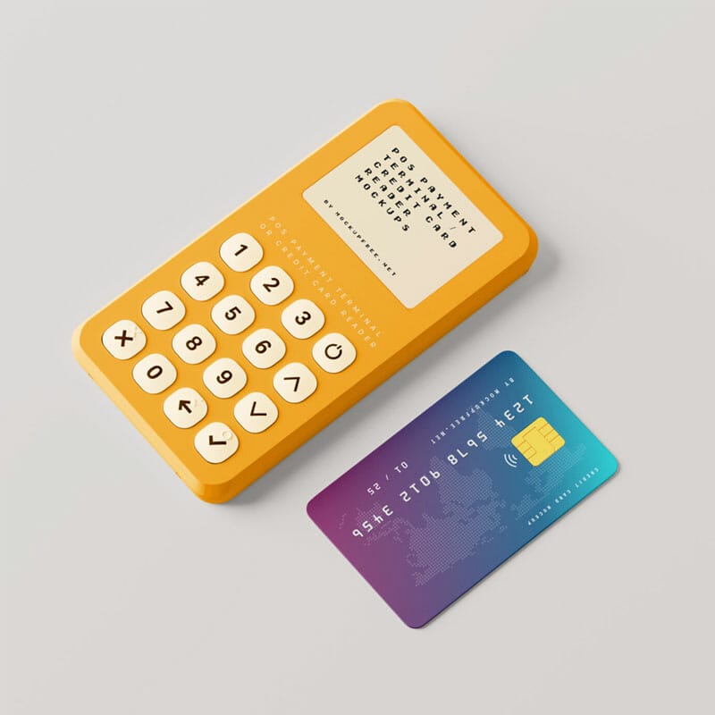 Free Credit Card Reader Mockups PSD