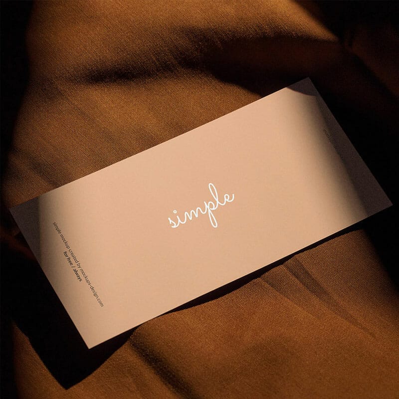 Free DL Flyer On Fabric Mockup PSD