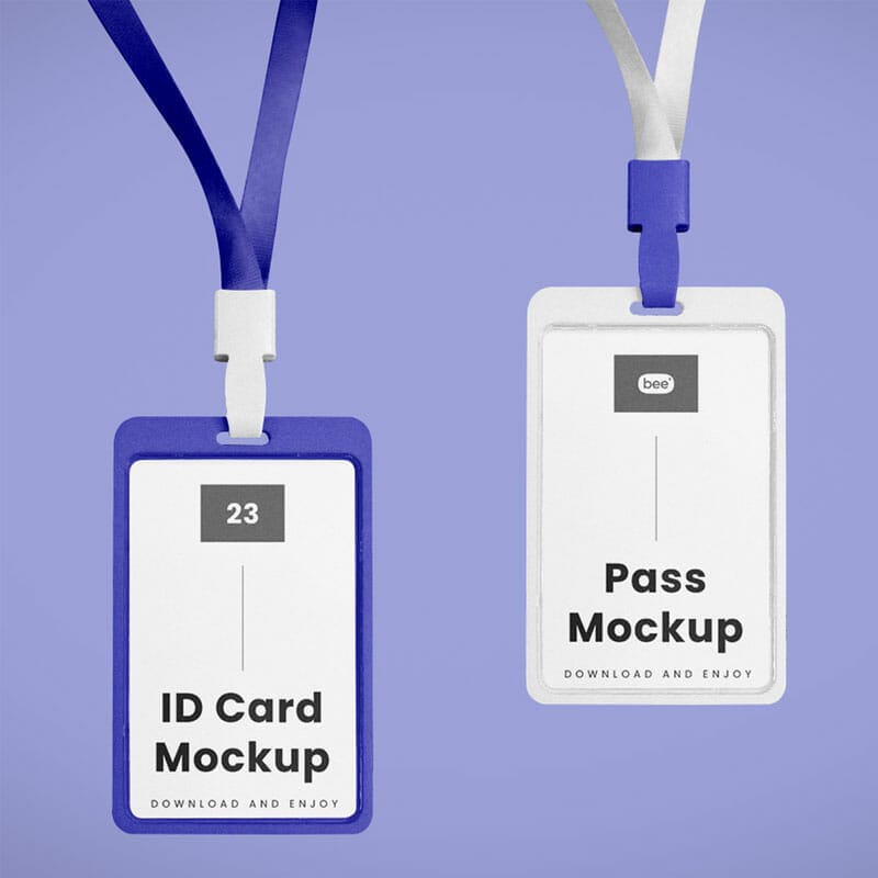 Free Double ID Card Mockup PSD » CSS Author