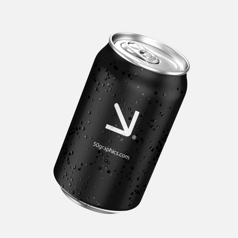 Free Drink Soda Can Alcohol Bottle Mockups PSD