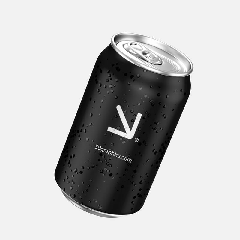 Free Drink Soda Can Alcohol Bottle Mockups PSD