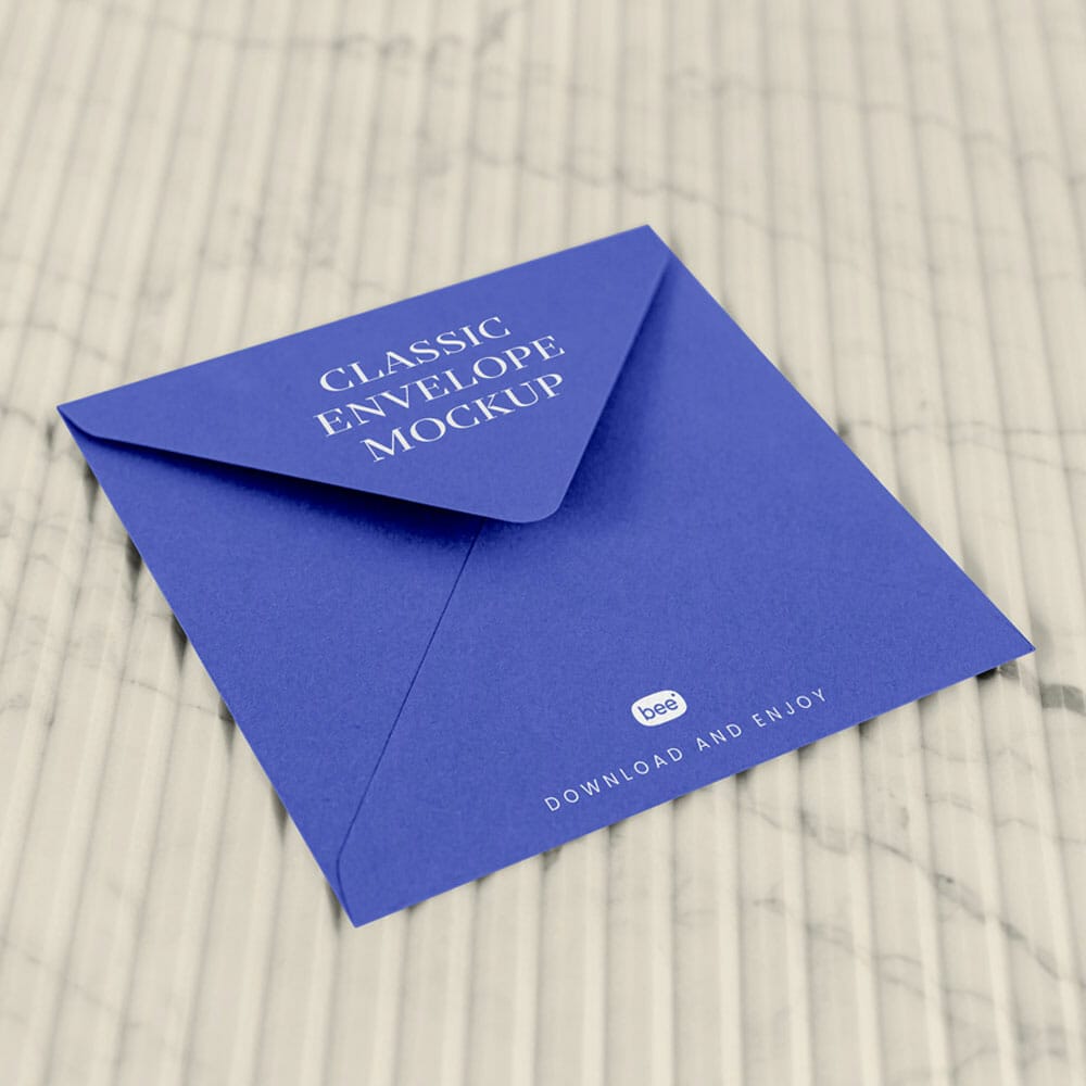 Free Perspective Envelope Mockup PSD