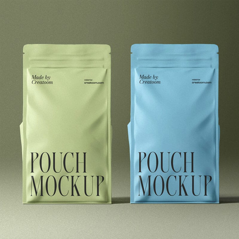 Free Scene With Two Pouch Mockups Front View PSD » CSS Author
