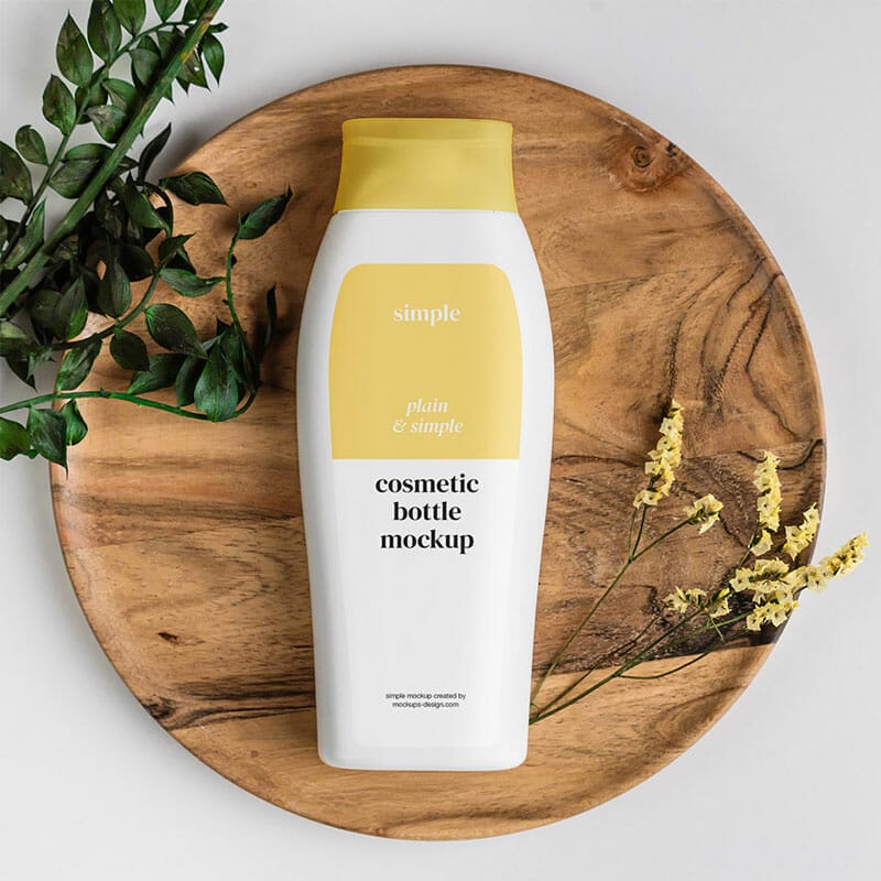 Free Shampoo Bottle Mockup PSD » CSS Author