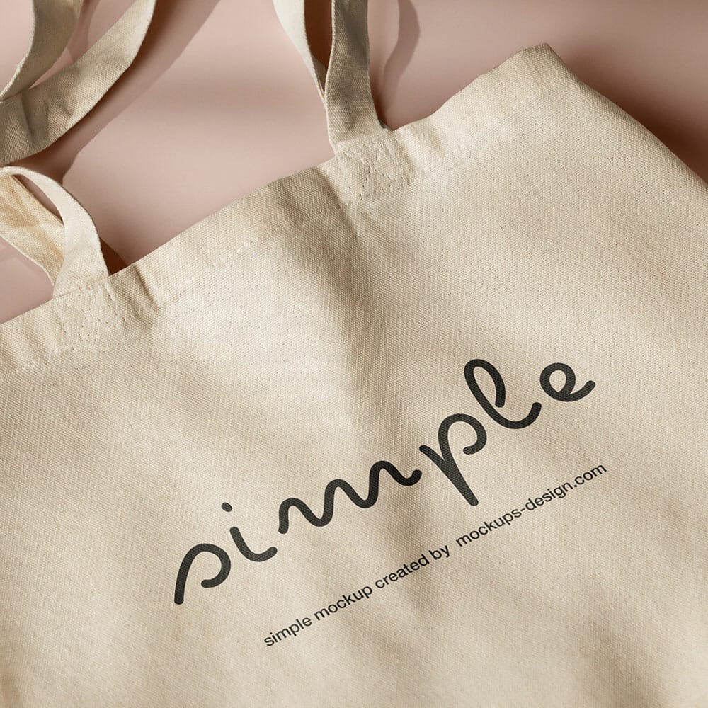Free Shopping Bag Close-up PSD