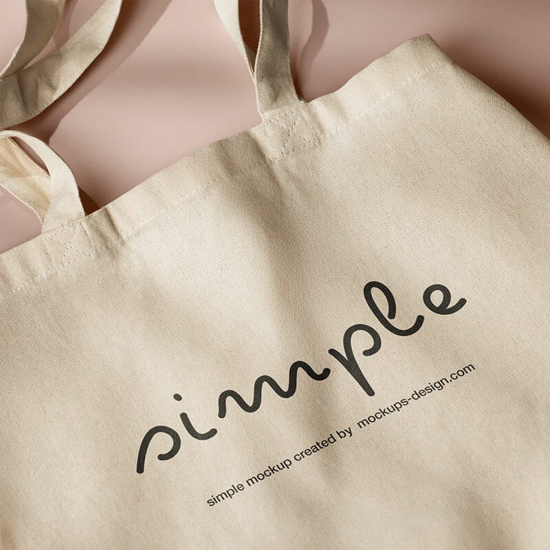 Free Shopping Bag Close-up PSD