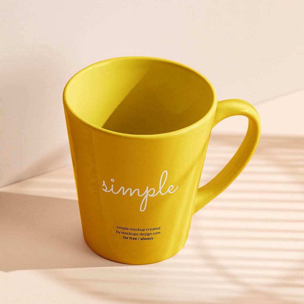 Free Simple Mug PSD Template