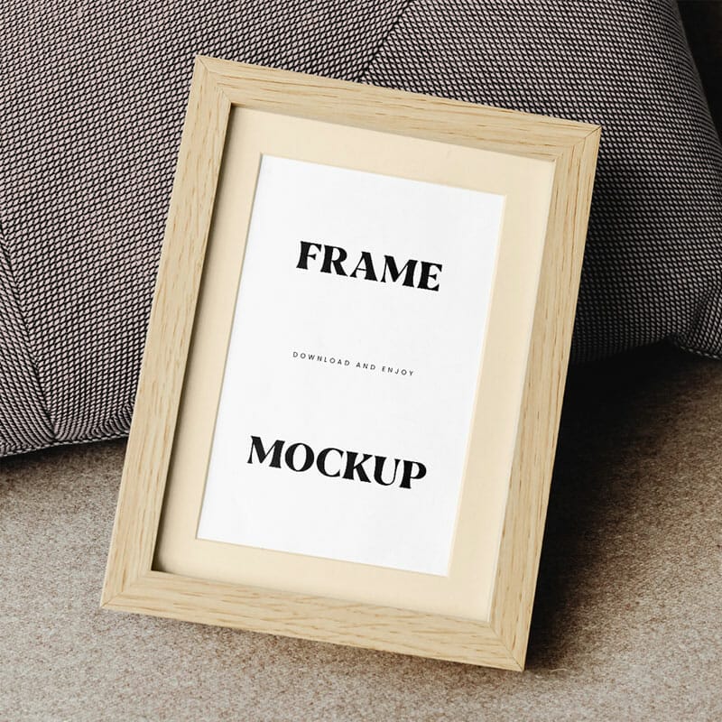 Free Small Wooden Frame Mockup PSD » CSS Author