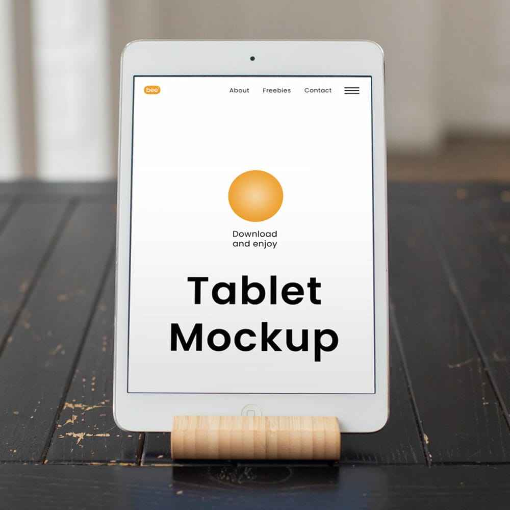 Free Tablet Screen Mockup PSD