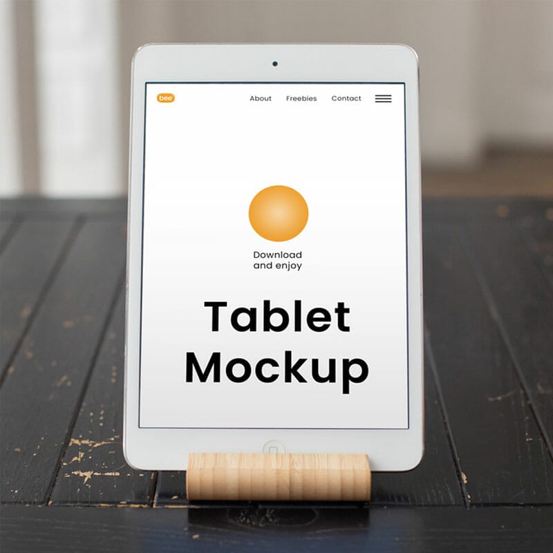 Free Tablet Screen Mockup PSD