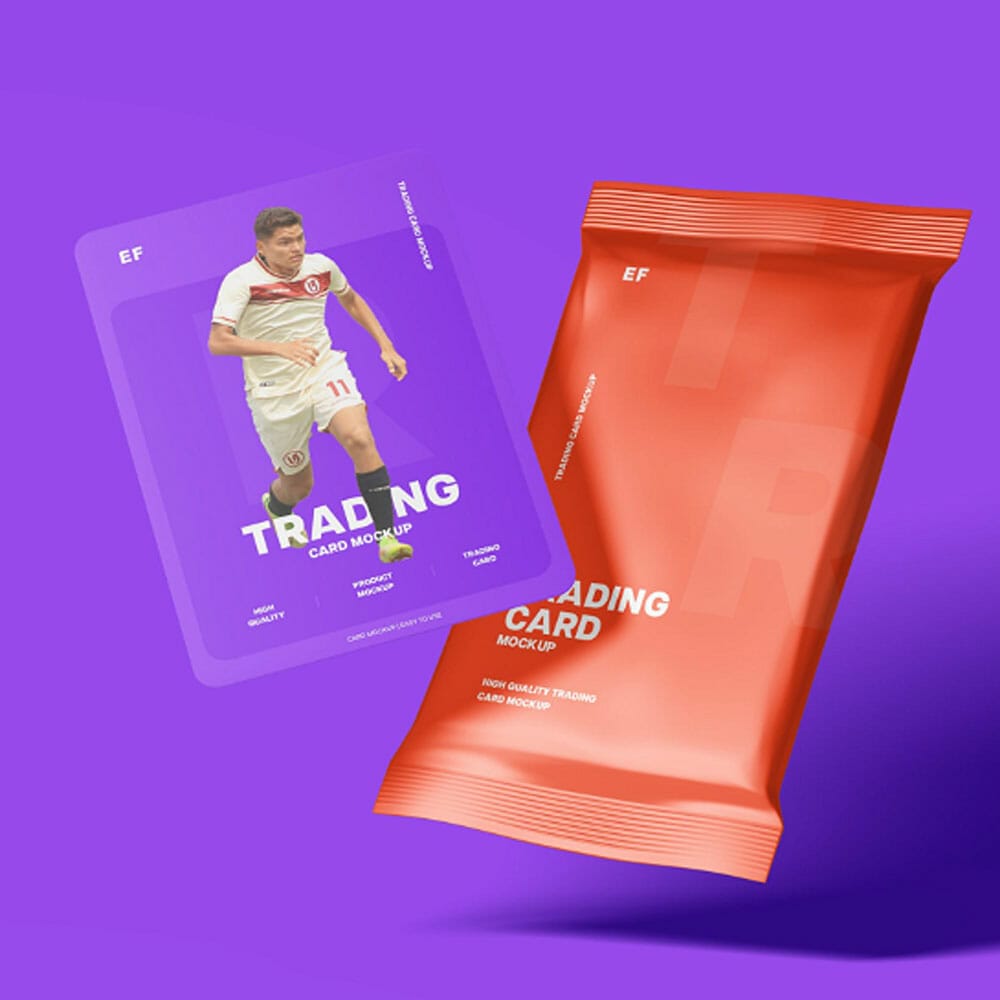 Free Trading Card PSD Mockup