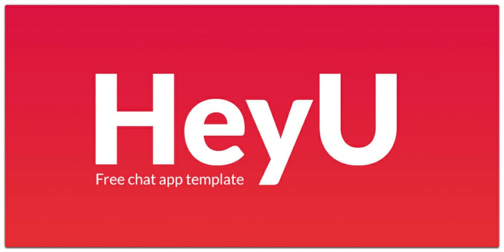 HeyU Mobile App UI PSD