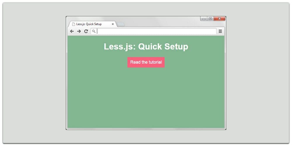 How to Quickly Set Up Less js