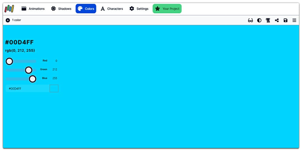 Keyframes Color Picker