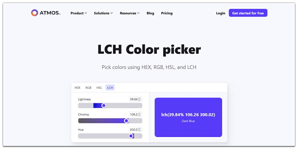 LCH Color Picker