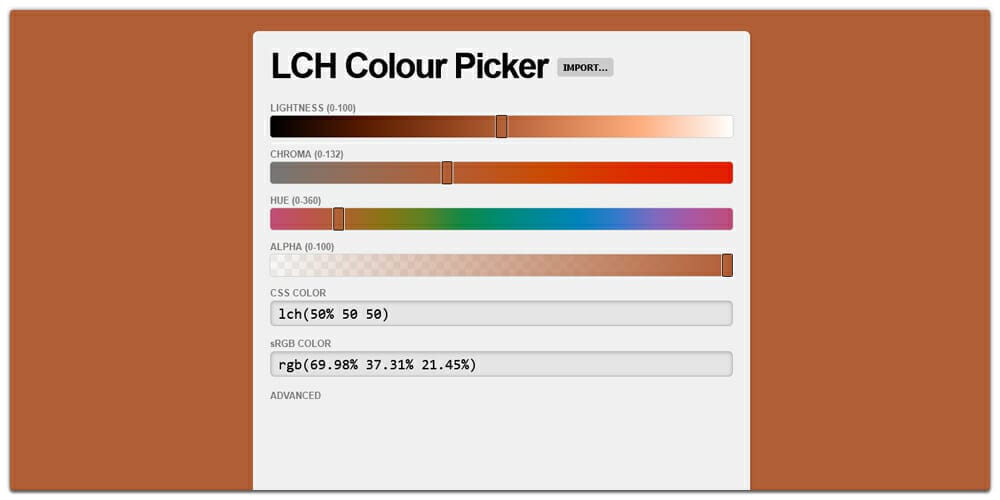 LCH Colour Picker
