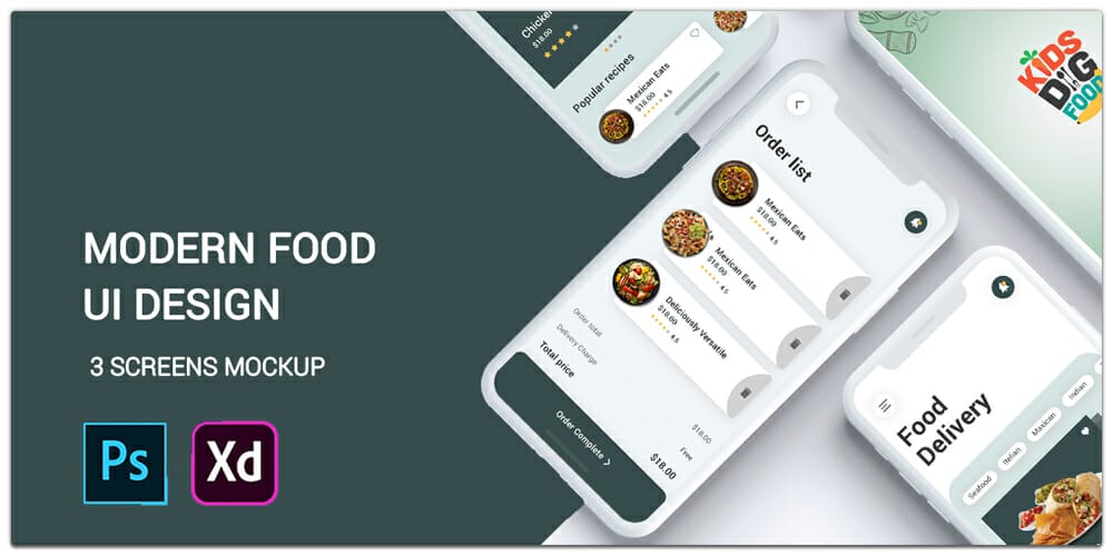 Modern Food Delivery App UI Kit