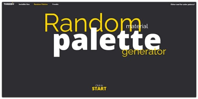 Random Material Palette Generator