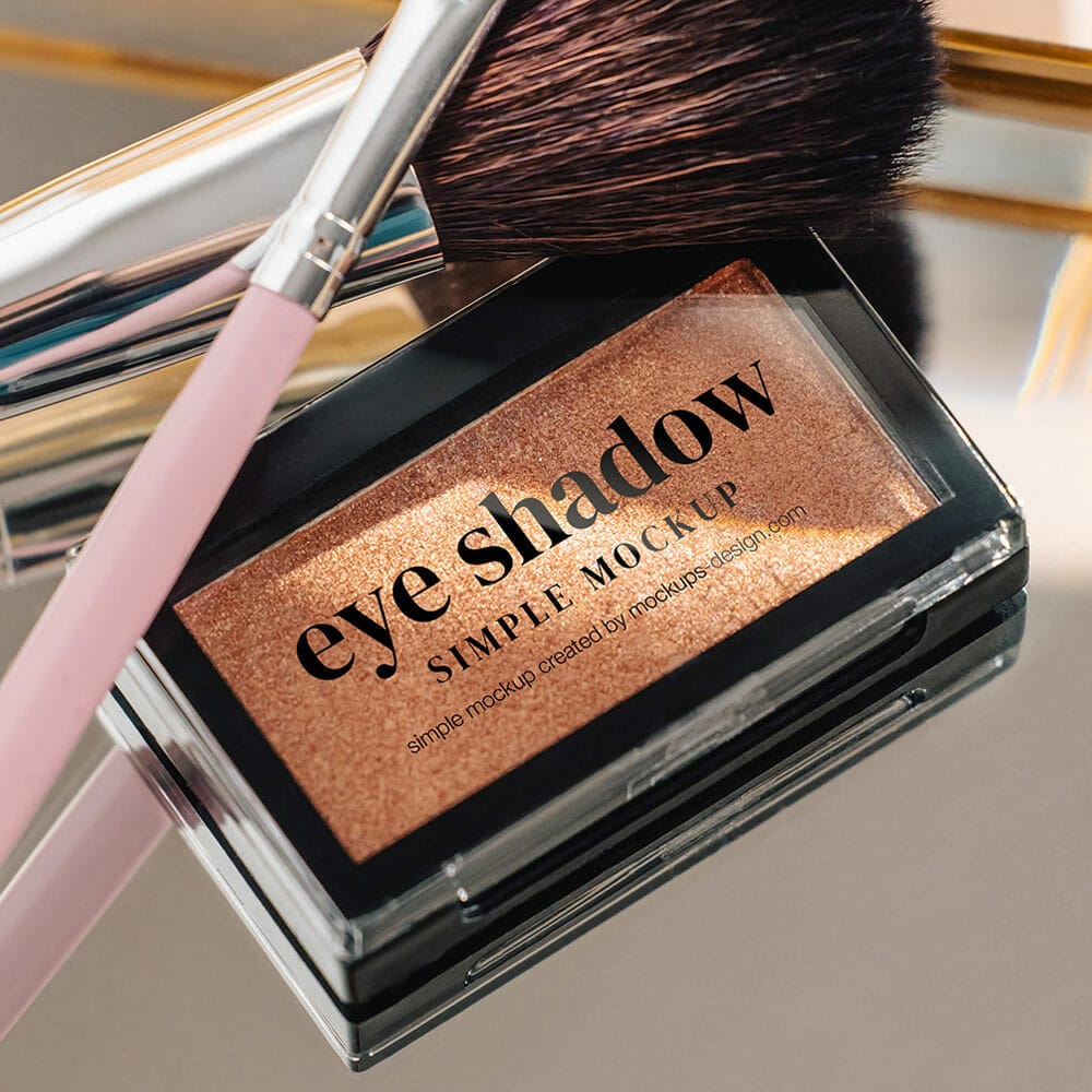 Rectangle Eye Shadow Mockup PSD
