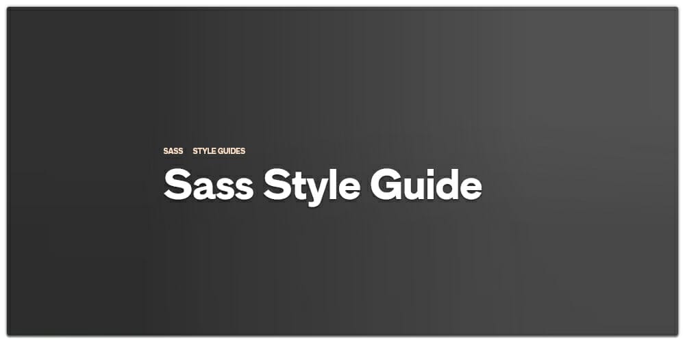 Sass Style Guide