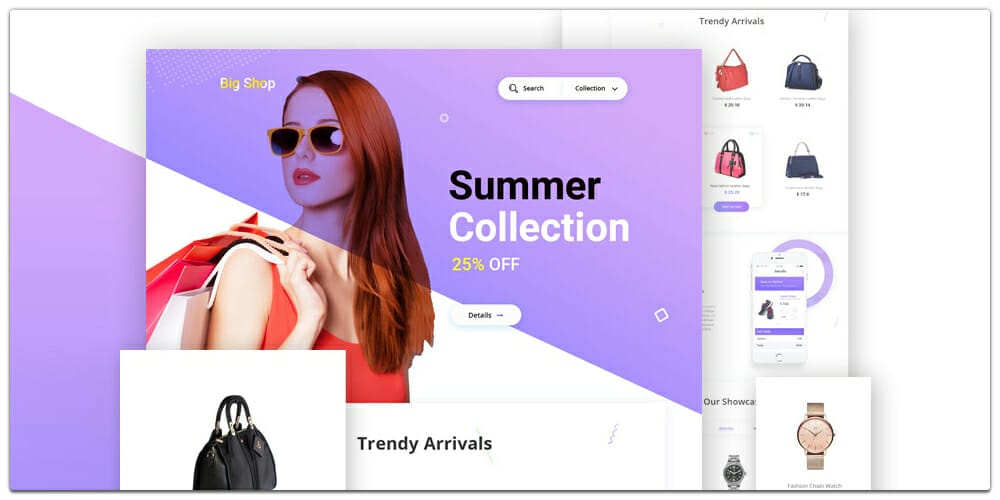 Shopping Landing Page Template