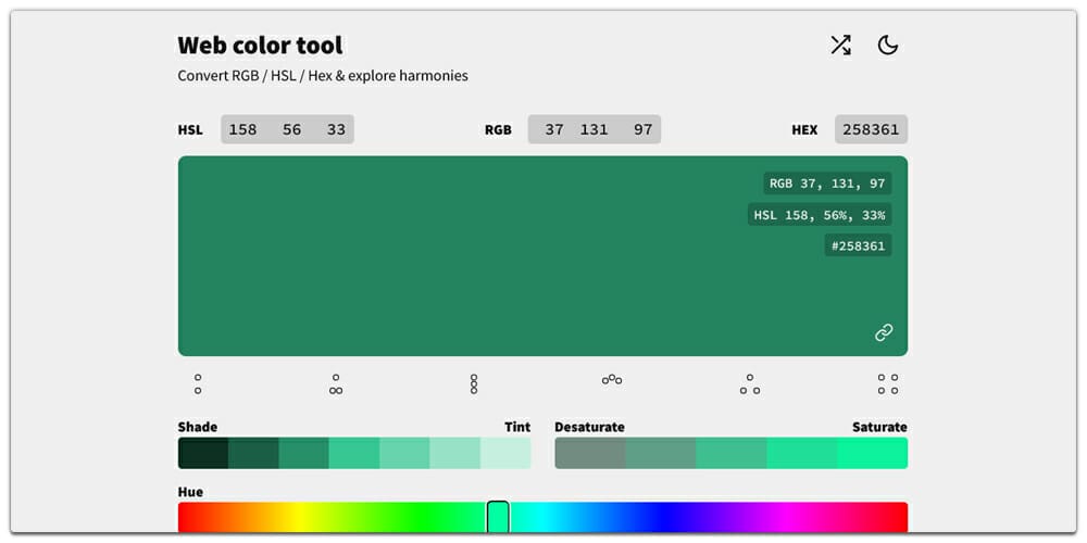 Web Color Tool