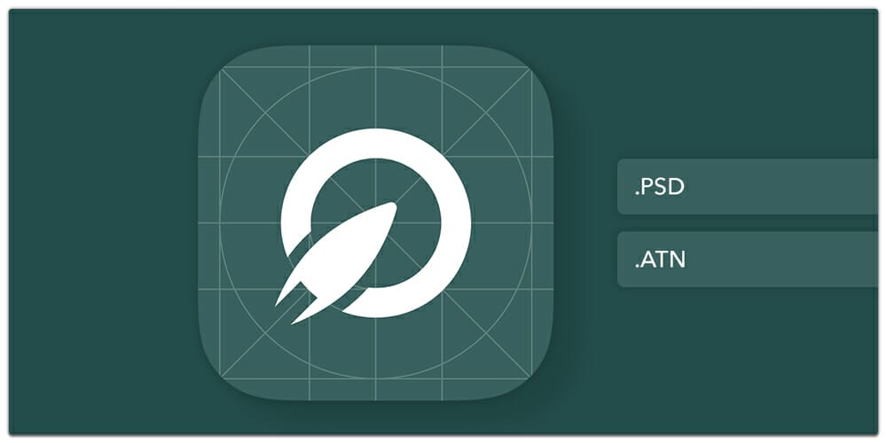 iOS App Icon Template PSD