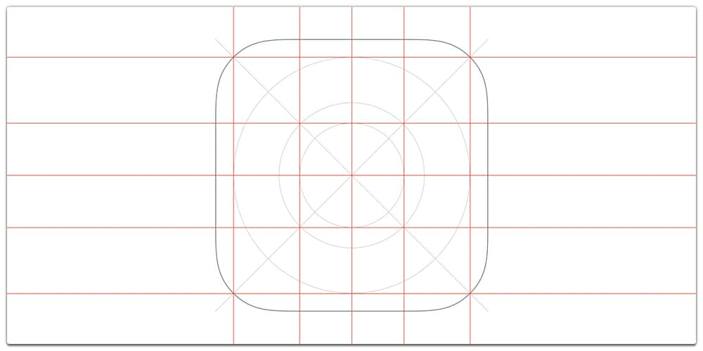 iOS App Icon template for Sketch
