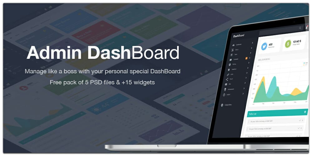 Admin Dashboard UI PSD