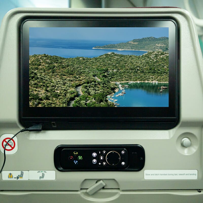 Airplane Seat TV Mockup