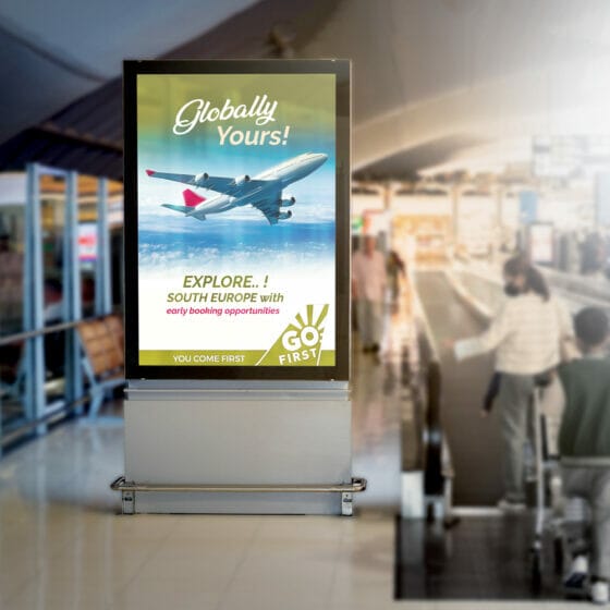 Airport Digital Signage Mockup PSD » CSS Author