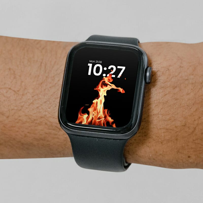 Apple Watch on Hand Mockup PSD
