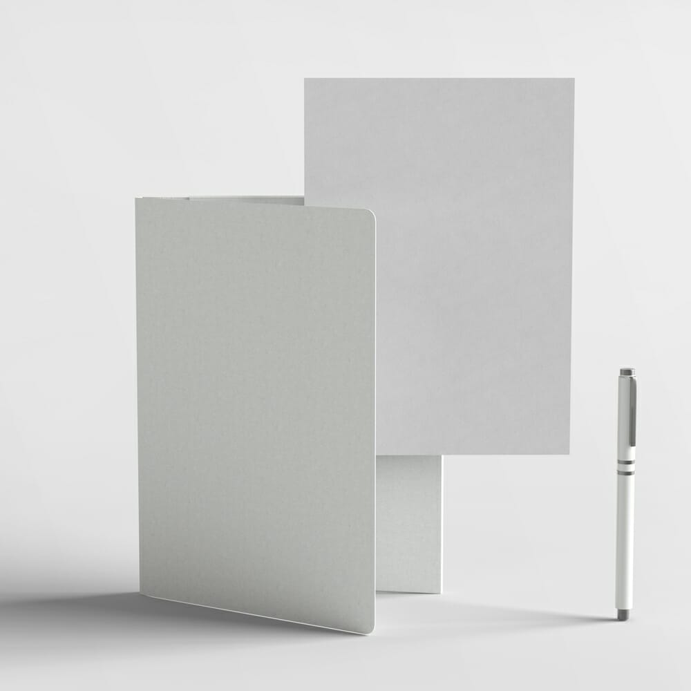 Archive File Folder with Letterhead Mockup