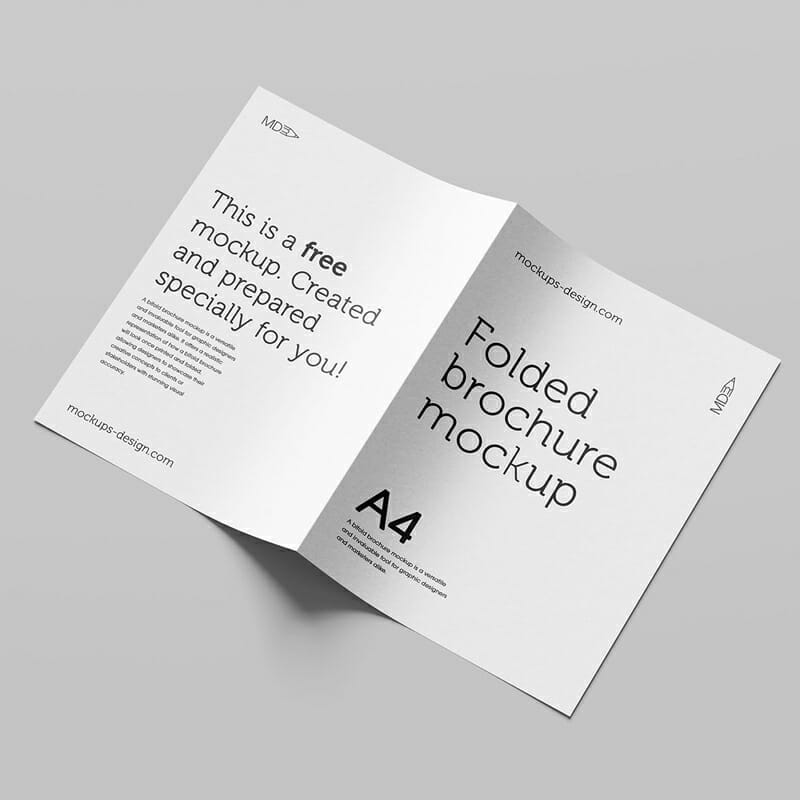 Bifold Brochure Mockup PSD