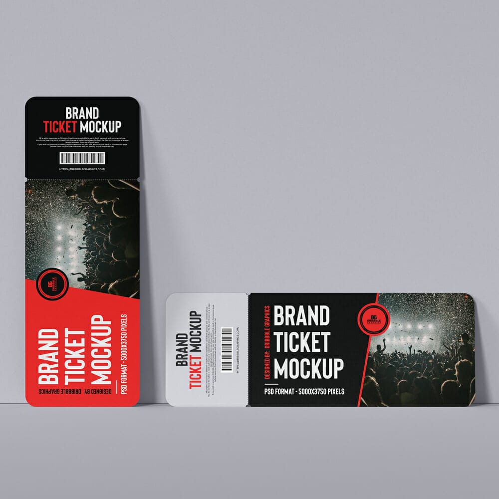 Brand Ticket Mockup